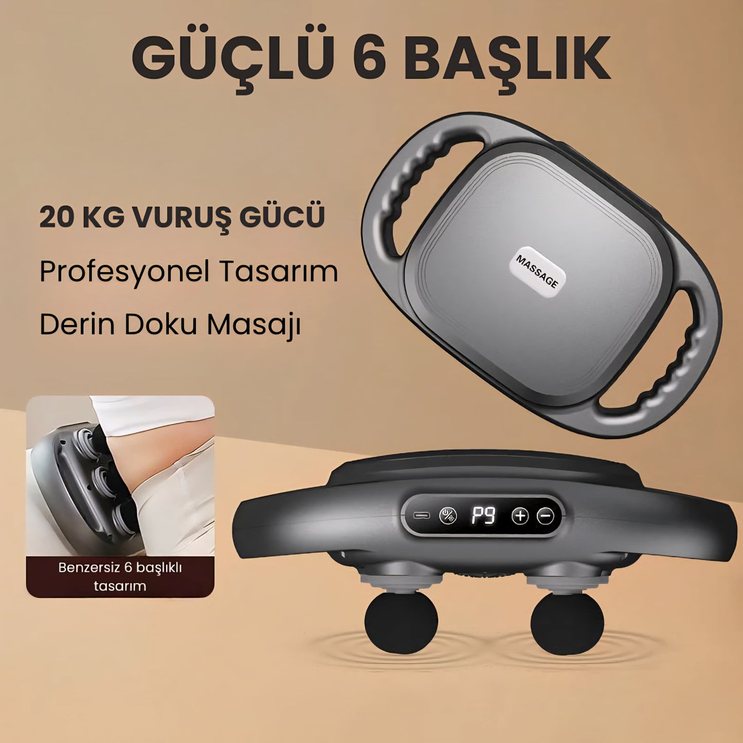 Body Magic 6 Başlıklı Terapi Aleti