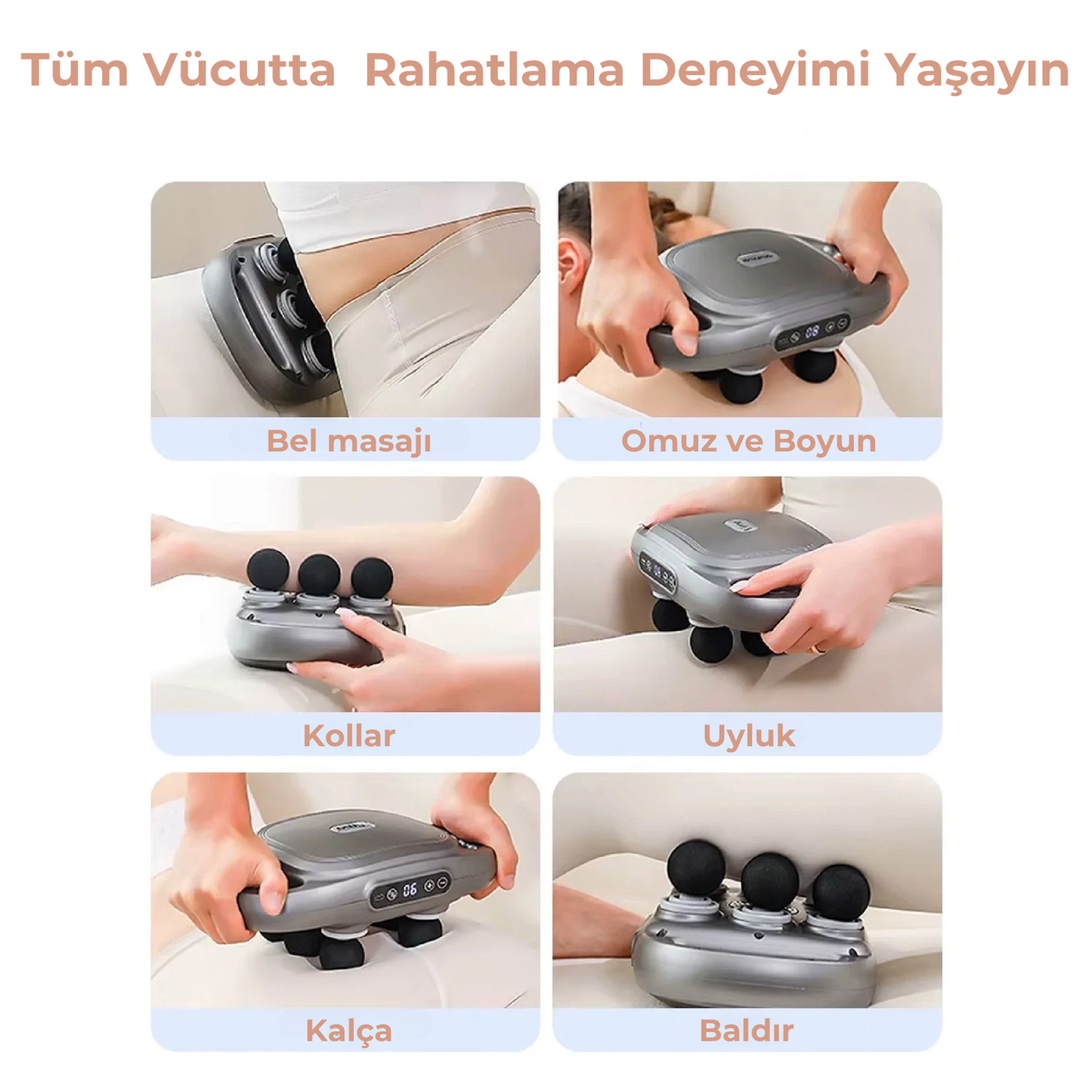 Body Magic 6 Başlıklı Terapi Aleti