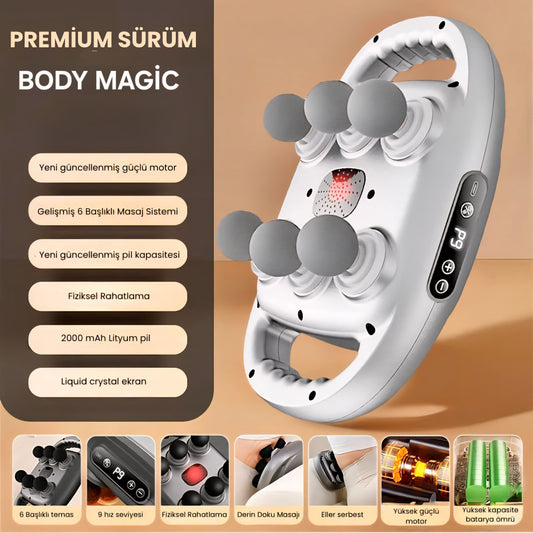 Body Magic 6 Başlıklı Terapi Aleti