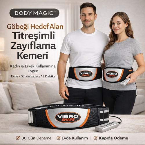 Göbek Bölgesini Hedef Alan Titreşimli Zayıflama Kemeri